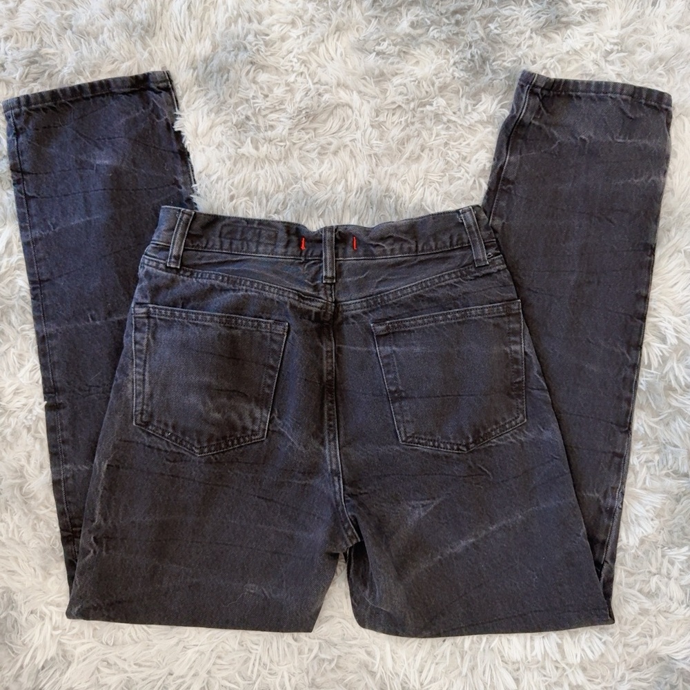 ZARA VINTAGE WASH HIGH RISE MOM JEANS - Picture 7 of 7
